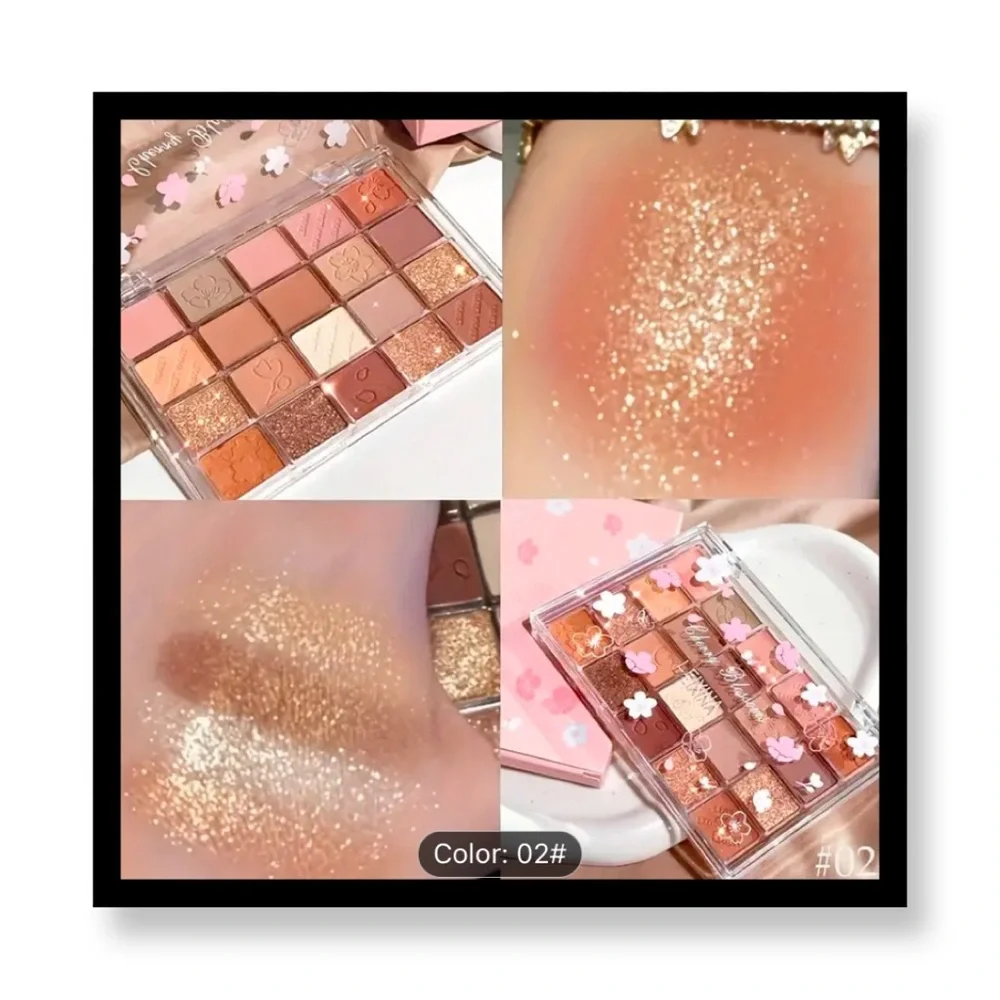 Leixina:20-Color Sakura Cherry Blossom Eyeshadow Palette
